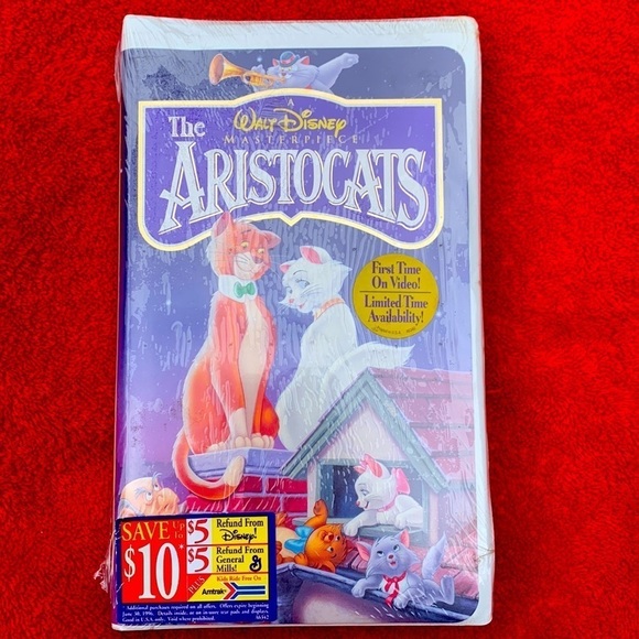 New Walt Disney The Aristocats VHS factory sealed vintage - Picture 1 of 5